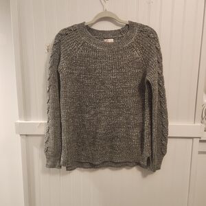 SO Gray Sweater With Lac